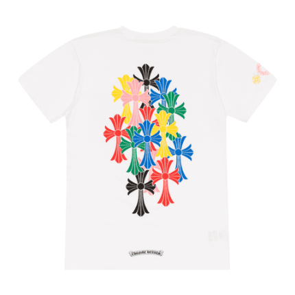 Chrome Hearts Multi Color Cross Cemetery T-Shirt – White